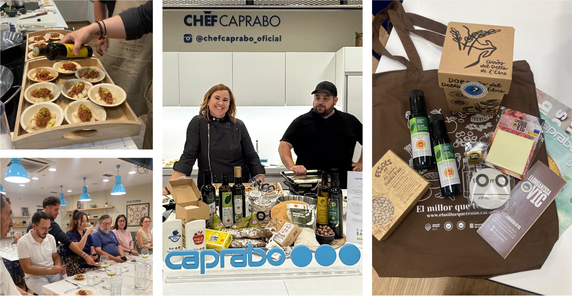 Col·laborem en el showcooking de DOP i IGP a Caprabo Illa Diagonal
